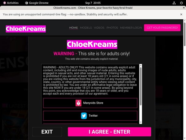 Chloe Kreams Account Trial
