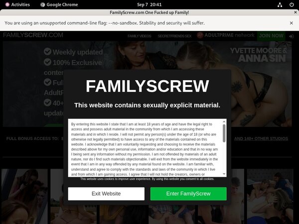 Free Family Screw Passwords 2018