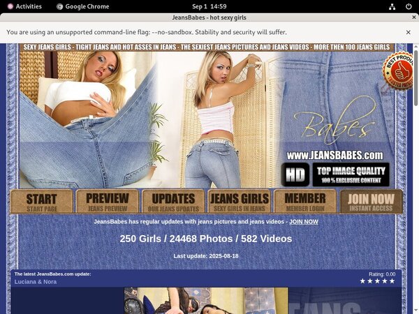 Free Jeansbabes Account Password