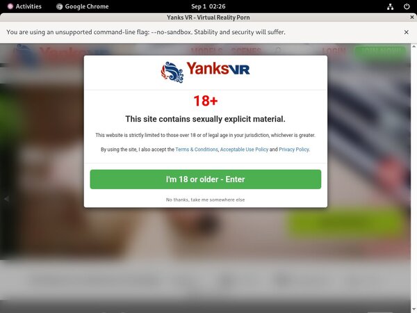 Free Yanks VR Trial Memberships