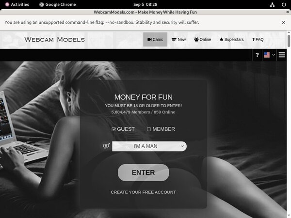 Get Free Webcam Models Account