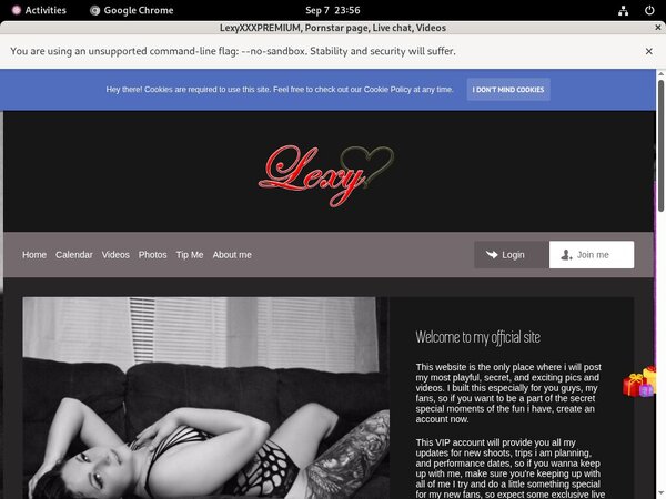 LexyXXXPREMIUM Sign Up Page