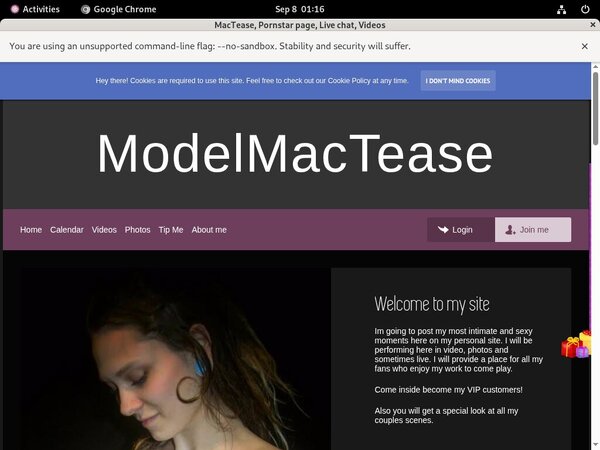 Mactease.modelcentro.com Cam