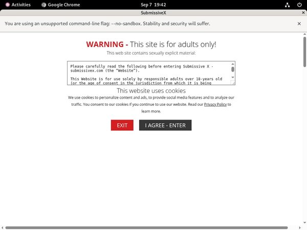 Submissive X Latest Passwords