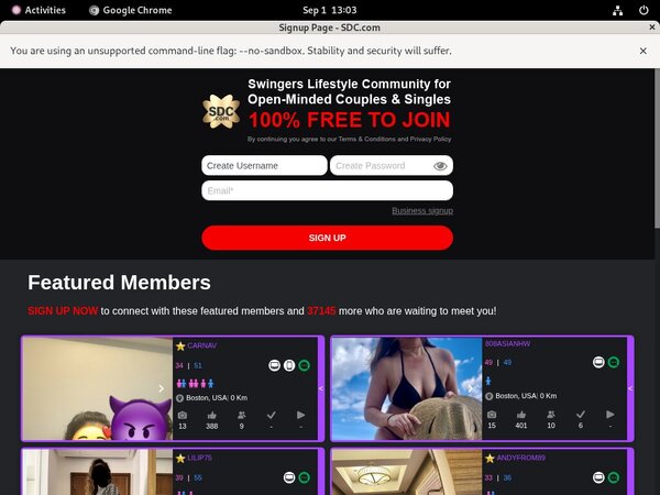 Swingers Date Club Day Trial
