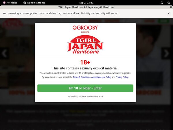 Tgirljapanhardcore.com Payment Page