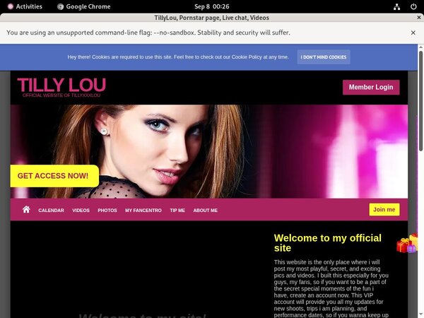 TillyLou With European Credit Card