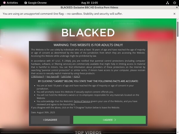 Blacked Working Account