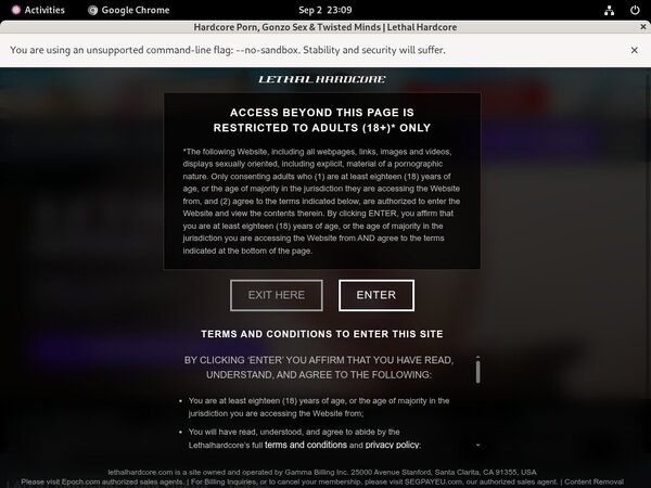 Lethal Hardcore Lifetime Membership